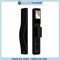 Khóa vân tay Hyundai HY-SLA807F màu đen sang trọng cho cửa gỗ