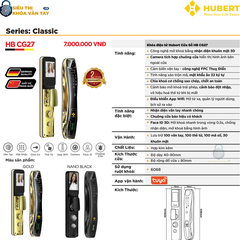 Khóa vân tay cửa gỗ Hubert CG27 sản phẩm chất lượng cao, bảo vệ ngôi nhà của bạn