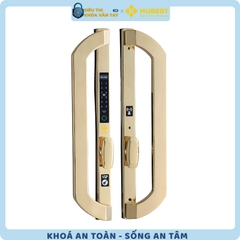 Khóa vân tay cửa nhôm Hubert CNI8 EU GOLD 24K chính hãng cao cấp