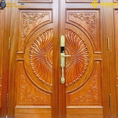 Khóa vân tay Hubert DSI8 EU GOLD 24K, bảo vệ an ninh tối ưu cho đại sảnh sang trọng