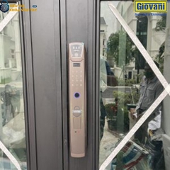 Khóa vân tay Giovani GLS-G515G màu xám, bảo mật cao cho cửa gỗ, thiết kế hiện đại