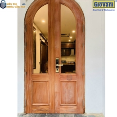 Khóa vân tay Giovani GSL-118C87GG màu vàng cho cửa gỗ hiện đại