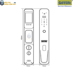 Khóa vân tay GSL-231B, lựa chọn lý tưởng cho cửa gỗ, dễ dàng sử dụng và bảo mật
