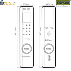 Khóa vân tay GSL-A9S, giải pháp an ninh tối ưu cho cửa gỗ, kiểu dáng sang trọng