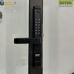 Khóa vân tay Giovani GSL-208B màu đen, bảo mật tuyệt đối cho cửa nhôm, dễ dàng lắp đặt