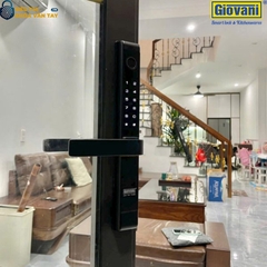 Khóa vân tay Giovani GSL-208B màu đen, bảo vệ an toàn cho cửa nhôm, tính năng ưu việt