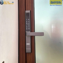 Khóa vân tay Giovani GSL-208GY màu xám, giải pháp bảo mật lý tưởng cho cửa nhôm, hiện đại và an toàn