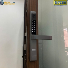 Khóa vân tay Giovani GSL-208GY màu xám, bảo vệ an toàn cho cửa nhôm, tính năng vượt trội