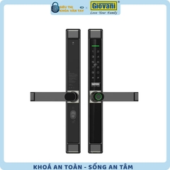 Khóa vân tay Giovani GSL-8801B màu đen, bảo mật cao cho cửa nhôm, thiết kế hiện đại