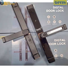 Khóa vân tay Giovani GSL-8801B màu đen, giải pháp bảo mật tối ưu cho cửa nhôm, lắp đặt dễ dàng