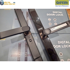 Khóa vân tay Giovani GSL-8801B màu đen, giải pháp bảo mật tối ưu cho cửa nhôm, lắp đặt dễ dàng
