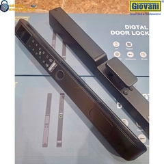 Khóa vân tay Giovani GSL-8801B màu đen, thiết kế hiện đại và bảo mật tuyệt đối cho cửa nhôm