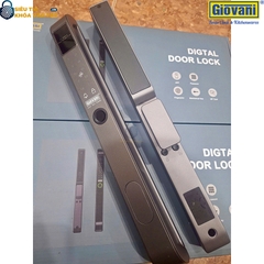 Khóa vân tay Giovani GSL-8801B màu đen, thiết kế hiện đại và bảo mật tuyệt đối cho cửa nhôm
