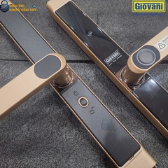 Khóa vân tay Giovani GSL-8801G màu vàng, bảo mật cao cho cửa nhôm, thiết kế sang trọng