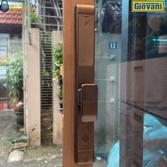 Khóa vân tay Giovani GSL-F208B màu đen, bảo vệ an toàn cho cửa nhôm, tính năng vượt trội