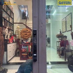 Khóa vân tay Giovani GSL-F208B màu đen, bảo vệ an toàn cho cửa nhôm, tính năng vượt trội