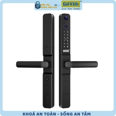 Khóa vân tay Giovani GSL-K276B màu đen, bảo mật cao cho cửa nhôm, thiết kế hiện đại