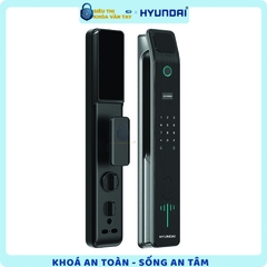 Khóa vân tay Hyundai HY-SLA808 màu đen sang trọng cho cửa gỗ