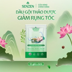 DẦU GỘI THẢO DƯỢC GIẢM RỤNG TÓC SENZEN 12 GÓI x 6ML