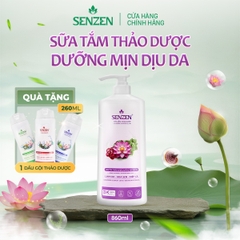 Mua 1 tặng 1 - Sữa Tắm Thảo Dược Dưỡng Mịn Dịu Da SenZen 860ML