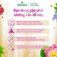 Mua 1 tặng 1 - Sữa Tắm Thảo Dược Sạch Khuẩn SenZen 860ML
