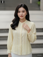 Sơ mi tơ cổ tàu kiểu cách UNSM2508011