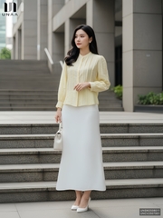 Sơ mi tơ cổ tàu kiểu cách UNSM2508011