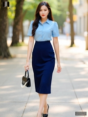 Sơ mi cộc tay Unaa thanh lịch UNSM2507022