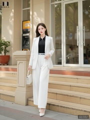 Vest cổ ve liền kiểu dáng thoải mái, siêu sang và dễ mặc UNAK2509010