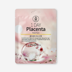 Mặt nạ MEDB 1 Day Placenta Mask pack, giúp dưỡng ẩm, cải thiện độ đàn hồi, giảm nếp nhăn