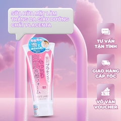 Sữa rửa mặt chứa tinh chất nhau thai ngựa giúp da trắng mịn - WHITE LABEL PREMIUM PLACENTA WASH 110g - 4968123623024