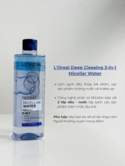 Nước Tẩy Trang L'oreal Deep Cleansing Micellar Water 400ml #Xanh Đậm