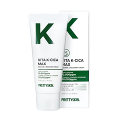 Kem dưỡng phục hồi làm dịu da ( PRETTYSKIN VITA K-CICA MAX CALMING & RECOVERY CREAM ), dung tích 60ml, dạng tuýp, hiệu PRETTYSKIN