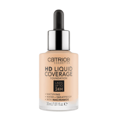 Kem nền Catrice HD Liquid Coverage Foundation 005 Ivory Beige dạng lỏng 30ml