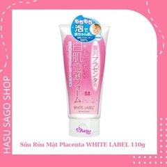 Sữa rửa mặt chứa tinh chất nhau thai ngựa giúp da trắng mịn - WHITE LABEL PREMIUM PLACENTA WASH 110g - 4968123623024