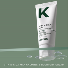 Kem dưỡng phục hồi làm dịu da ( PRETTYSKIN VITA K-CICA MAX CALMING & RECOVERY CREAM ), dung tích 60ml, dạng tuýp, hiệu PRETTYSKIN