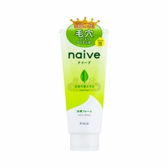 Sữa rửa mặt Kracie NAIVE FACE WASH (GREEN TEA) 130G4901417674432