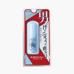 Lăn khử mùi đá khoáng  dạng sáp bạc hà cho nam 20G Deonatulle Soft  Stone Double Deodorant  for Men-4971825016674