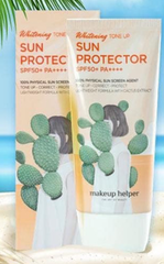 Kem chống nắng makeup helper whitening tone-up sun protector SPF50+/PA++++ Thương hiệu: Makeup Helper 50ml/tuýp