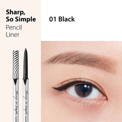 Chì kẻ mắt CLIO SHARP, SO SIMPLE WATERPROOF PENCIL LINER 01 BLACK