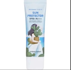 Kem chống nắng makeup helper whitening tone-up sun protector SPF50+/PA++++ Thương hiệu: Makeup Helper 50ml/tuýp 8809299821837