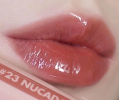 Son bóng lì màu đỏ nâu nude không quá trầm. 5 6 rom&nd JUICY LASTING TINT 23 NUCADAMIA. Hiệu: rom&nd. 5.5g/pce
