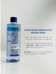 G3240304 - 498919 - LOREAL PARIS TẨY TRANG MICELLAR SẠCH SÂU 400ML