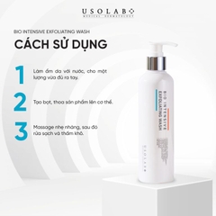 Sữa tắm tẩy da chết USOLAB BIO INTENSIVE EXFOLIATING WASH 250ML