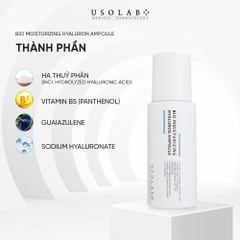 Tinh chất cô đặc cấp ẩm USOLAB BIO MOISTURIZING HYALURON AMPOULE 50ML