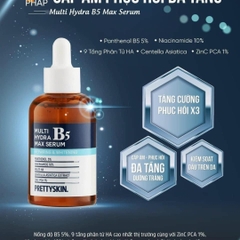 Tinh chất phục hồi dưỡng trắng(PRETTYSKIN MULTI HYDRA B5 MAX SERUM) dung tích50ml, dạng chai lọ, hiệu PRETTYSKIN