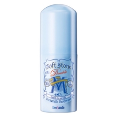 Lăn khử mùi đá khoáng  dạng sáp bạc hà cho nam 20G Deonatulle Soft  Stone Double Deodorant  for Men-4971825016674