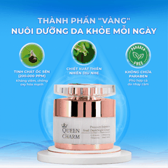 KEM NỮ HOÀNG HỒNG ỐC SÊN 60ML(QUEEN CHARM PREMIUM INTENSIVE SNAIL DAY&NIGHT CREAM-8809936050187)