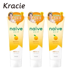 Sữa rửa mặt Kracie NAIVE FACE WASH (YUZU CERAMIDE) 130G- 4901417674579