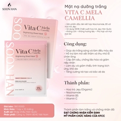Soon Han Vita C Mela Camellia Brightening Sheet Mask (1 hộp / 10 cái)